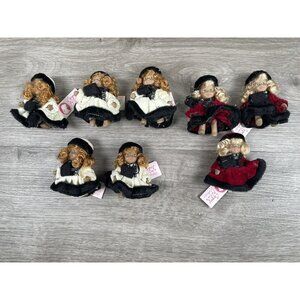 Cameo Kids Collection Porcelain Miniature Collectible Doll 2.5" Tall  Lot of 8